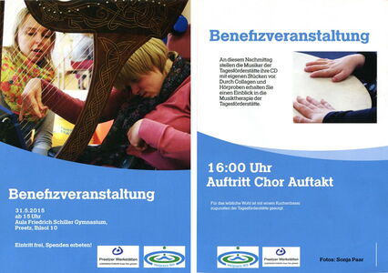 Flyer Benefizveranstaltung